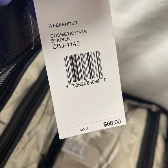 Betsey Johnson travel case black hearts, NWT - Picture 9 of 9